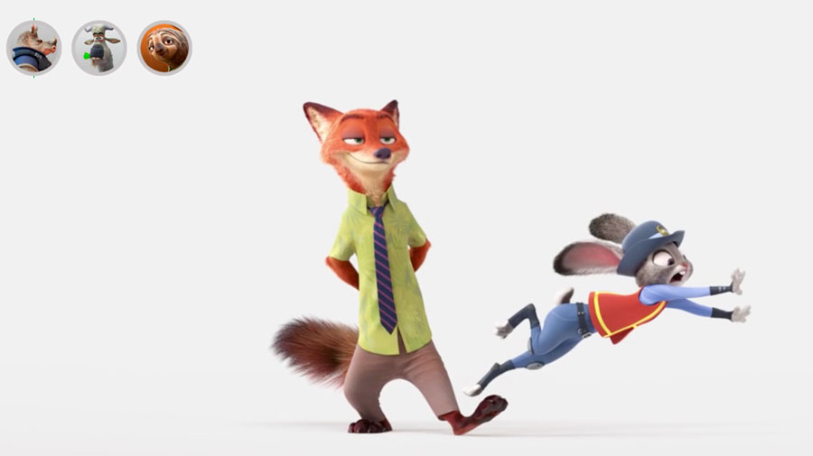 trailer interactivo zootropolis